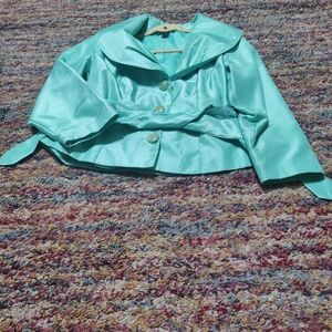 Ashley Stewart Turquoise Jacket